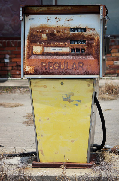 old gas pump