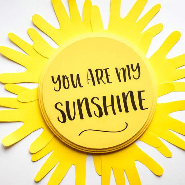 You Are My Sunshine Handprint Craft